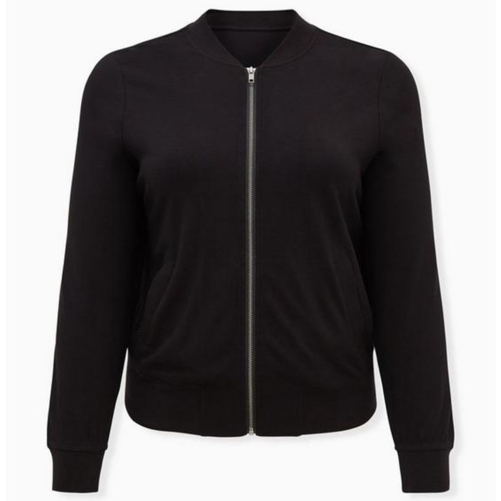 Torrid Ponte Bomber Jacket, Black, Size 2x, never worn
